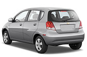 AUT 43 IZ0243 01
2008 Chevrolet Aveo5 LS Gray 3/4 Rear View Studio