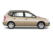 AUT 43 IZ0247 01
2009 Kia Rondo LX Champagne Profile View Studio