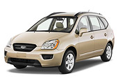 AUT 43 IZ0251 01
2009 Kia Rondo LX Champagne 3/4 Front View Studio