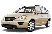 AUT 43 IZ0252 01
2009 Kia Rondo LX Champagne 3/4 Front View Studio