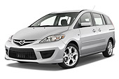AUT 43 IZ0254 01
2010 Mazda Mazda5 Silver 3/4 Front View Studio