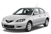 AUT 43 IZ0265 01
2009 Mazda Mazda3 Silver 3/4 Front View Studio
