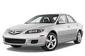 AUT 43 IZ0268 01
2008 Mazda Mazda6 Silver 3/4 Front View Studio