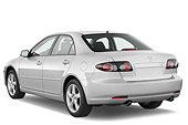 AUT 43 IZ0269 01
2008 Mazda Mazda6 Silver 3/4 Rear View Studio