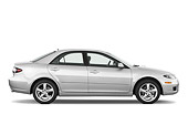 AUT 43 IZ0273 01
2008 Mazda Mazda6 Silver Profile View Studio