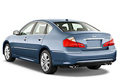 AUT 43 IZ0278 01
2010 Infiniti M35 Blue 3/4 Rear View Studio