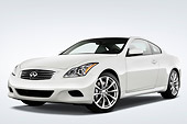 AUT 43 IZ0282 01
2009 Infiniti G37 Sport 6MT White 3/4 Front View Studio