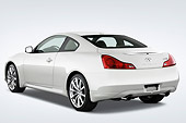 AUT 43 IZ0283 01
2009 Infiniti G37 Sport 6MT White 3/4 Rear View Studio