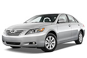 AUT 43 IZ0296 01
2009 Toyota Camry XLE Silver 3/4 Front View Studio