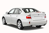 AUT 43 IZ0304 01
2009 Subaru Legacy White 3/4 Rear View Studio