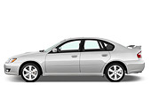 AUT 43 IZ0306 01
2009 Subaru Legacy White  Profile View Studio
