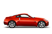 AUT 43 IZ0484 01
2009 Nissan 350Z Red Profile View Studio