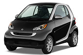 AUT 43 IZ0488 01
2009 Smart Fortwo Black/Silver 3/4 Front View Studio