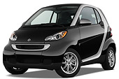 AUT 43 IZ0489 01
2009 Smart Fortwo Black/Silver 3/4 Front View Studio