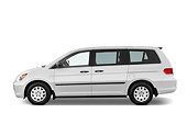 AUT 43 IZ0494 01
2008 Honda Odyssey White Profile View Studio