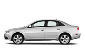 AUT 43 IZ0497 01
2008 Audi A4 Sedan Silver Profile View Studio
