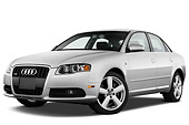 AUT 43 IZ0500 01
2008 Audi A4 Sedan Silver 3/4 Front View Studio
