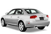 AUT 43 IZ0502 01
2008 Audi A4 Sedan Silver 3/4 Rear View Studio