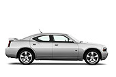 AUT 43 IZ0514 01
2010 Dodge Charger DUB Edition Silver Profile View Studio