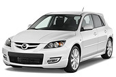 AUT 43 IZ0522 01
2009 Mazdaspeed3 White 3/4 Front View Studio