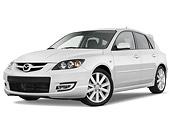 AUT 43 IZ0523 01
2009 Mazdaspeed3 White 3/4 Front View Studio