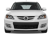 AUT 43 IZ0527 01
2009 Mazdaspeed3 White Front View Studio
