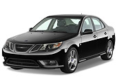 AUT 43 IZ0530 01
2010 Saab 9-3 Turbo X Black 3/4 Front View Studio