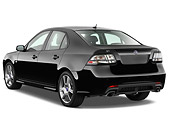 AUT 43 IZ0533 01
2010 Saab 9-3 Turbo X Black 3/4 Rear View Studio