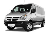 AUT 43 IZ0539 01
2010 Dodge Sprinter Passenger Van Silver 3/4 Front View Studio