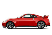 AUT 43 IZ0545 01
2008 Nissan 350Z Nismo Red Profile View Studio