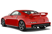 AUT 43 IZ0550 01
2008 Nissan 350Z Nismo Red 3/4 Rear View Studio