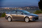 AUT 43 RK0004 01
2008 Mitsubishi Lancer Evolution Gray 3/4 Side  View On Pavement