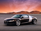 AUT 43 RK0007 01
2008 Audi R8 Black 3/4 Side View On Pavement