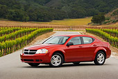 AUT 43 RK0029 01
2008 Dodge Avenger Red 3/4 Side View On Pavement