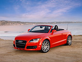 AUT 43 RK0034 01
2008 Audi TT Convertible Red 3/4 Front View On Sand