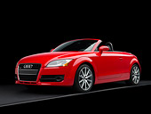 AUT 43 RK0052 01
2008 Audi TT Roadster Red Low 3/4 Front View Studio