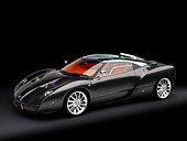 AUT 43 RK0069 01
2008 Spyker C12 Zagato Gray 3/4 Front View Overhead Studio