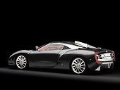 AUT 43 RK0072 01
2008 Spyker C12 Zagato Gray 3/4 Rear View Studio