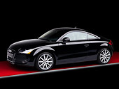 AUT 43 RK0125 01
2008 Audi TT Coupe 3.2 quattro S tronic Black 3/4 Front View Studio