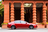 AUT 43 RK0130 01
2008 Acura TL Type-S HPT Red Profile View By Building