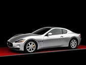 AUT 43 RK0217 01
2008 Maserati GranTurismo Silver 3/4 Front View Studio