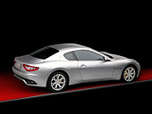 AUT 43 RK0218 01
2008 Maserati GranTurismo Silver 3/4 Rear View Studio
