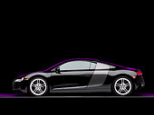 AUT 43 RK0246 02
2008 Audi R8 Coupe Quattro R Tronic Black Profile View Studio