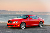 AUT 43 RK0291 01
2008 Bentley Continental GT Speed Red 3/4 Front View By Water At Dusk