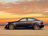 AUT 43 RK0332 01
2008 Lexus Project IS F Black Profile View At Dusk