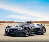 AUT 43 RK0347 01
2008 Gumpert Apollo Black 3/4 Front View On Pavement