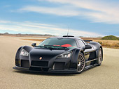 AUT 43 RK0349 01
2008 Gumpert Apollo Black 3/4 Front View On Pavement