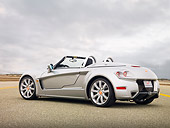 AUT 43 RK0365 01
2008 YES! Roadster Silver 3/4 Rear View On Pavement