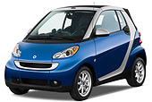AUT 44 IZ0168 01
2009 Smart Fortwo Cabriolet Blue And Silver 3/4 Front View Studio