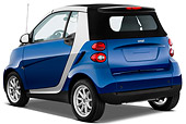 AUT 44 IZ0171 01
2009 Smart Fortwo Cabriolet Blue And Silver 3/4 Rear View Studio